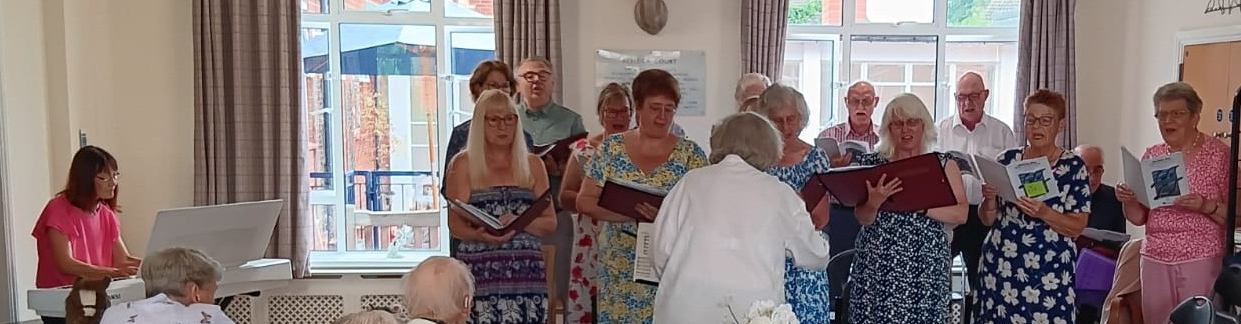 West Norfolk Singers at their concert at Rebecca Court 19 July 2025